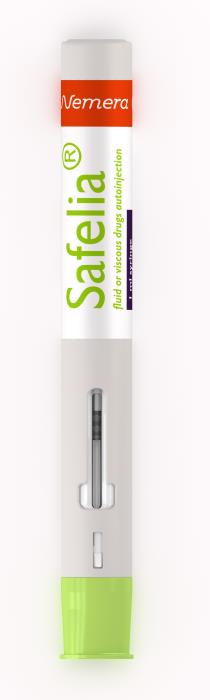 Safelia 1ml and 2.25ml autoinjectors designed to be patient and syringe friendly