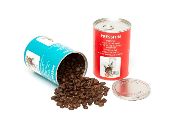 New tin packaging concept from Tinware Direct: Pressitin